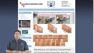 The Stepbystep Process of Installing Replacement Kitchen Cabinet Doors  The Door Stop [upl. by Travers]