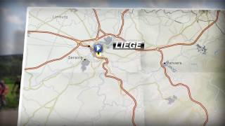 Parcours  Route  LiègeBastogneLiège 2017 [upl. by Id]