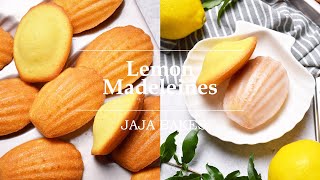 Lemon Madeleines with Lemon Glaze  Jaja Bakes [upl. by Woolcott]