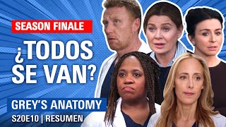 Greys Anatomy 20x10  El GREY SLOAN se queda SIN DOCTORES  RESUMEN [upl. by Anecusa687]