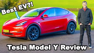 Tesla Model Y 2022 review  the BEST electric SUV [upl. by Edora]