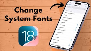 How to Change System Fonts in iPhone iOS 18 [upl. by Otnicaj885]