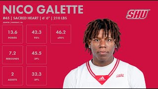 Nico Galette  Sacred Heart  202324 Transfer Portal Highlights [upl. by Dulcie]