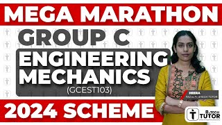 KTU BTECH 2024 SCHEME SEMESTER 1 GROUP C GCEST103 ENGINEERING MECHANICS MOD 1 amp 2 MEGA MARATHON [upl. by Etnaed]