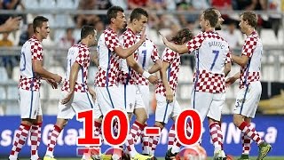 🇭🇷 Croatia 10  0 San Marino 🇸🇲  4 June 2016  All goals [upl. by Yeo]