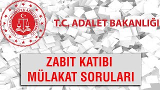 ZABIT KATİBİ MÜLAKAT SORULARİ [upl. by Eckblad]