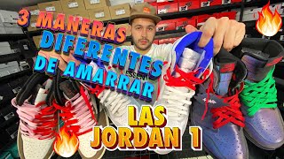 🔥🔥 La MEJOR GUÍA ✨ para ATAR LAS JORDAN 1 👟 de forma diferente 🤘🏽 [upl. by Ecirtael794]