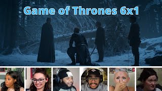 Reactors Reaction to BRIENNE OF TARTH and Sansa Stark  Game of Thrones 6x1 The Red Woman [upl. by Ralip]