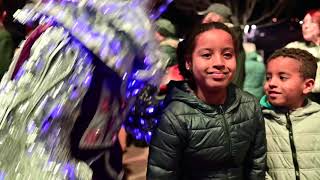 Fête du Mimosa 2019 parade nocturne dans les rues de MandelieulaNapoule [upl. by Perot]