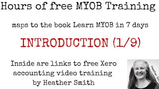 Free MYOB Training Learn MYOB IN 7 Days Day 1 Part 1 19 [upl. by Turoff]