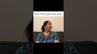 How moms get work done 👀 mostlysane mom ytshort relatable [upl. by Ramyaj702]