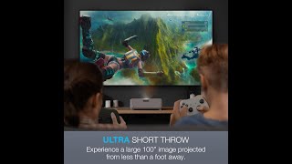 Optoma GT3500HDR Projector with Enhanced Gaming Mode 8ms Input Lag  Ultra Short Throw [upl. by Euridice]