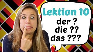 GERMAN LESSON 10 Awesome Hints on how to Guess German Articles 😎😎 [upl. by Akinajnat]