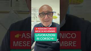 LAVORAZIONI IN CORSO ASSEGNO UNICO DI NOVEMBRE youtube youtubeshorts inps perte yes pagamenti [upl. by Yaner698]