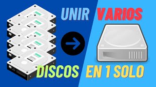 Unir varios discos en uno solo con Windows 11 y 10 [upl. by Eisenhart11]