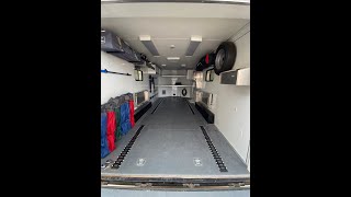 Enclosed Trailer Conversion │Dirt Bike Setup │ Trailer Walkthrough [upl. by Eidnar]