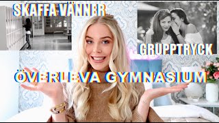 HUR ÖVERLEVER MAN GYMNASIET  Skaffa vänner grupptryck fest │LOUISE JORGE [upl. by Annahgiel]