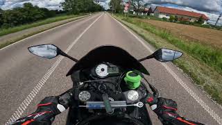 POV Kawasaki Zx6r 2009  Raw Onboard  Stock Exhaust [upl. by Deacon]