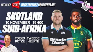 SKOTLAND VS SPRINGBOKKE  TWEEDE HELFTE  RADIORUGBY [upl. by Etnahsa]