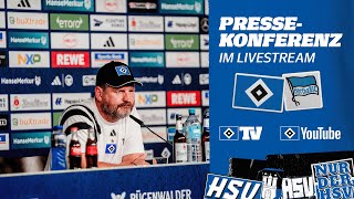 RELIVE MATCHDAYPRESSEKONFERENZ MIT STEFFEN BAUMGART I 2 Spieltag I HSV vs Hertha BSC [upl. by Ttennej]