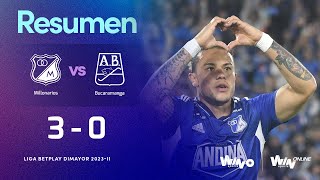 Millonarios vs Bucaramanga resumen y goles  Liga BetPlay Dimayor 2023 2  Fecha 11 [upl. by Eilyw]