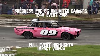 Skegness Raceway Unlimited Banger Racing Teams 2018 Full Event Highlights Impact Videos [upl. by Aroled501]