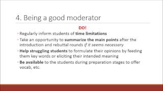 TESOL Tutorial on Teaching Speaking Skills  Debating in the ESL Classroom [upl. by Hafirahs]