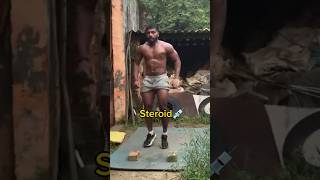 Steroids 💉 Vs Natural✅ gym gymmotivation steroidsideeffects steroidfree shorts [upl. by Eimme159]