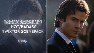 Damon Salvatore hotbadass twixtor scenepack part 2 1080p with coloring [upl. by Niwrad]