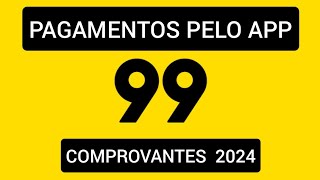 Como ver comprovante de pagamento na 99 [upl. by Lekram446]