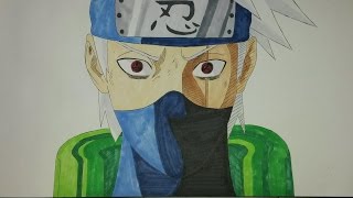 HOW TO DRAW KAKASHI NEW MANGEKYOU SHARINGAN STEP BY STEP FULL COLOR [upl. by Darcia]