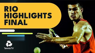 Carlos Alcaraz vs Diego Schwartzman for the Title  Rio Open 2022 Final Highlights [upl. by Harima549]