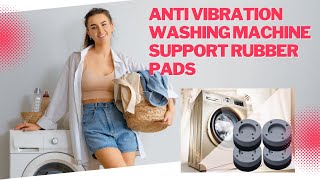 Anti Vibration Washing Machine Support Pads Fix with Rubber Pads 4 [upl. by Anibur346]