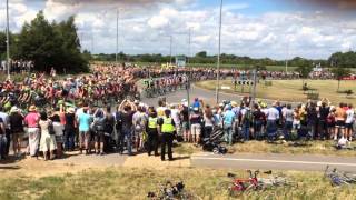 Tour De France at Sawston Cambridgeshire [upl. by Ambie289]