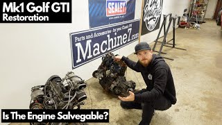 Stripping The Engine  Episode 6  1983 Mk1 Volkswagen Golf GTI Campaign Restoration Rebuild [upl. by Michaeline]