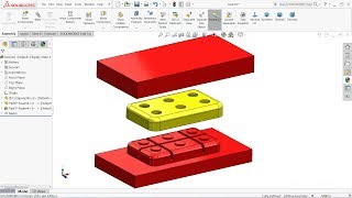 Solidworks tutorial  Mold Design in Solidworks  Cavity and Core in Solidworks [upl. by Nylaras405]