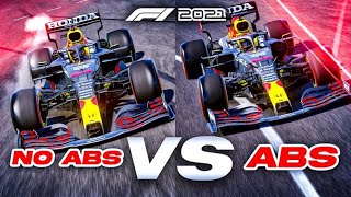 Is ABS faster than no ABS F1 2021 [upl. by Eellek]