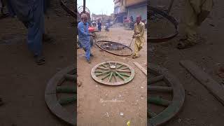 How Horse Cart Wheels Are Made A StepbyStep Guide [upl. by Yelahc]