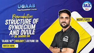 Structure of Gynoecium amp Ovule  Reproduction  Lec 6 Class 10thBiology  Davood Sir SKIE [upl. by Adnuahs]