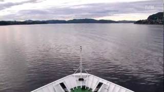 Hurtigruten  timelapse e01 Bergen  Florø [upl. by Bensen]