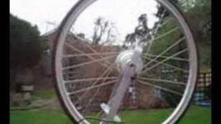 nano motor electric bike kit freewheel demonstration [upl. by Welbie]