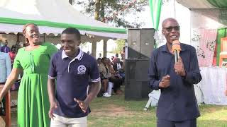 MWALIMU SSOZI JORAM SINGING OLUYIMBA AT THE 2ND ANNIVERSARY OF HIGHER GROUND MINISTRIES MBARARA [upl. by Hareehahs]