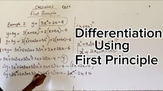 Calculus Differentiation using First Principle [upl. by Anneh]