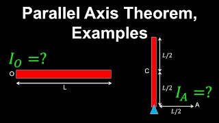 Parallel Axis Theorem Moment of Inertia Examples  Physics [upl. by Ahsan]