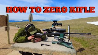 How to Zero a Rifle Scope at 100 Yards [upl. by Broek774]