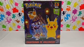 Opening Pokemon 2024 Halloween Advent Count Down Calendar  Costume Pikachu and Eevee [upl. by Pavier763]