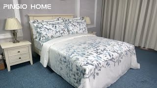 Luxurious Design Bedcover Set Bedding Plant Bed Sheets Cotton Set  Pingio Home httpspingiohomec [upl. by Notlrac]