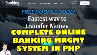 Complete Online Banking Management System in PHP MySQL  Free Source Code Download [upl. by Eitten]