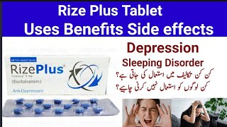 Rize Plus Tablet Use in Urdu Hindi l Anti Depressant tablet [upl. by Shelburne]