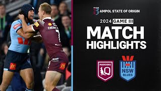 NRL 2024  Maroons v Blues  Match Highlights [upl. by Lightfoot]